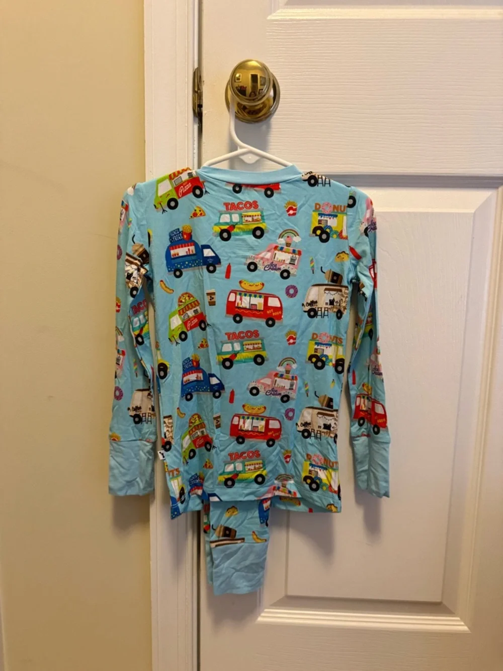 Kiki + Lulu I Like Food Trucks and I Cannot Lie bamboo long sleeve PJ size 4T